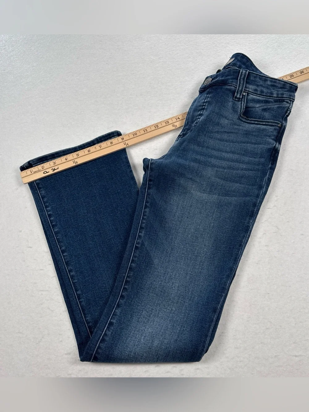 KUT From The Kloth Natalie Fab Ab Bootcut Jeans Women 6 Blue Denim High Rise Y2K